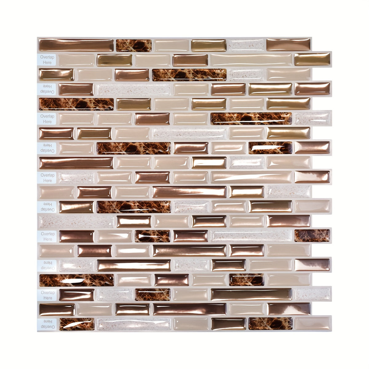 10 Autocollants Carreaux Mosaïque