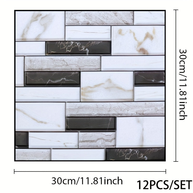 Stickers Muraux 3D Carrelage Effet Brique