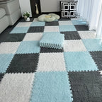 24 Dalles Tapis Patchwork Épais