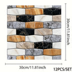 Stickers Muraux 3D Carrelage Effet Mosaïque