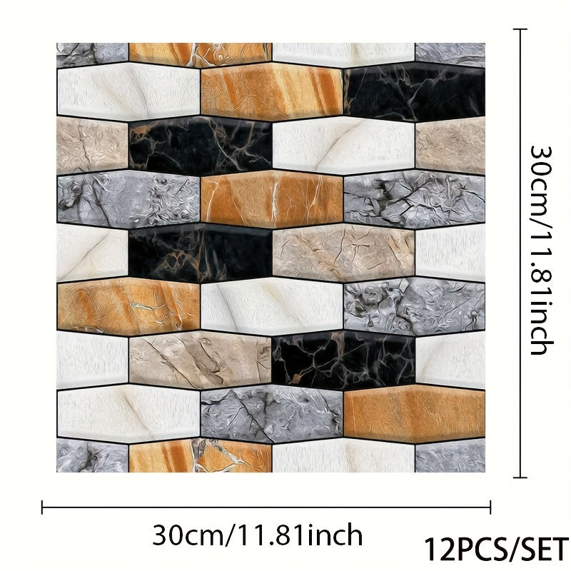 Stickers Muraux 3D Carrelage Effet Mosaïque
