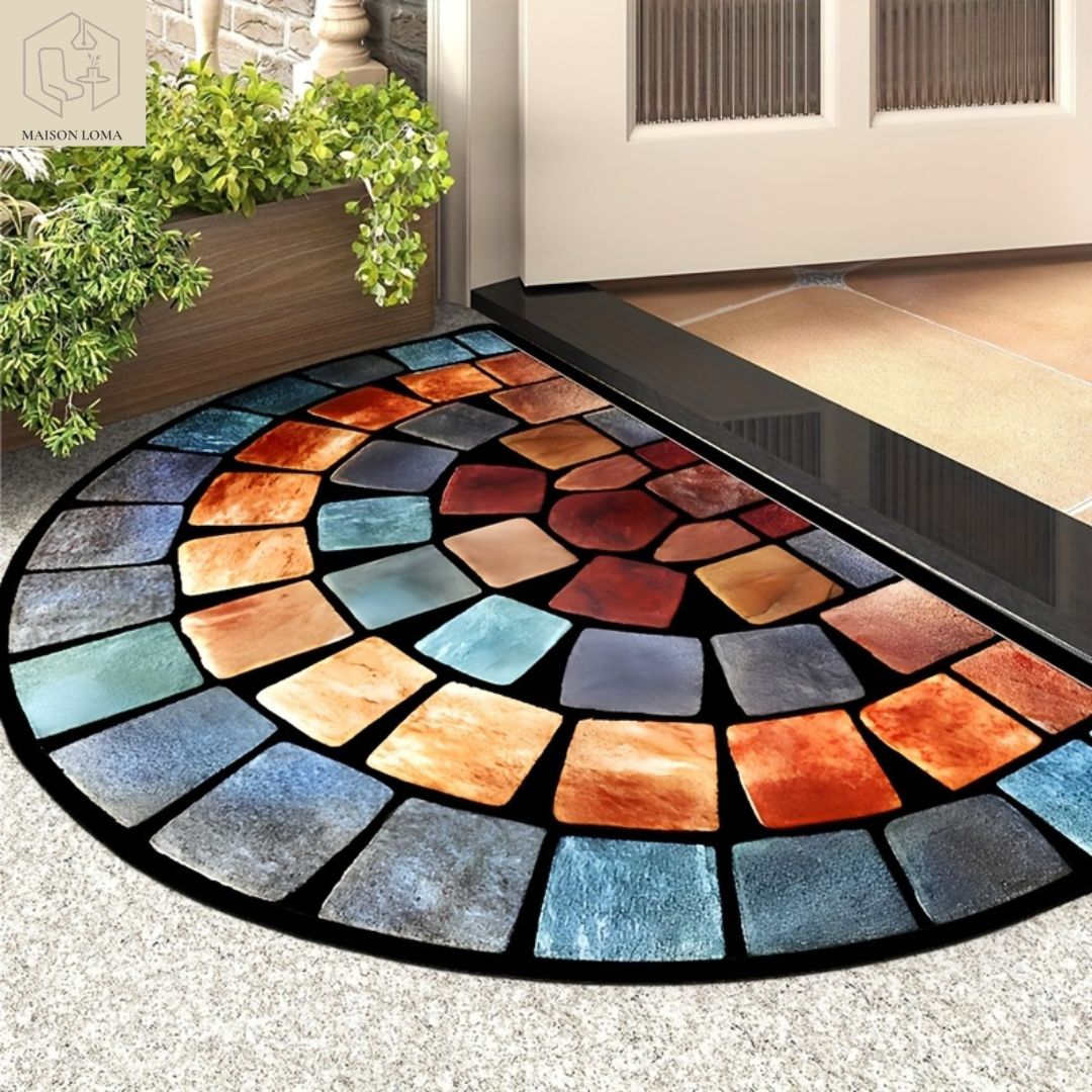 Tapis de Porte Antidérapant Pierre