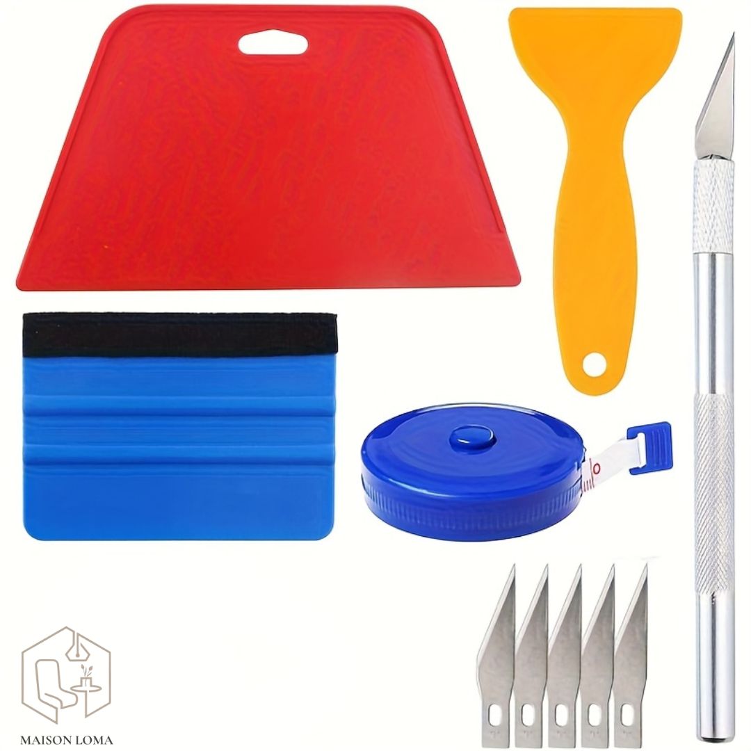 Kit Outils de Pose pour Adhésifs et Papier Peint