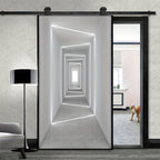 Sticker de Porte Effet Couloir Futuriste