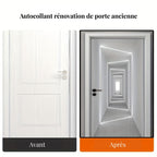 Sticker de Porte Effet Couloir Futuriste