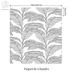 Stickers Escaliers Feuilles de Bananiers