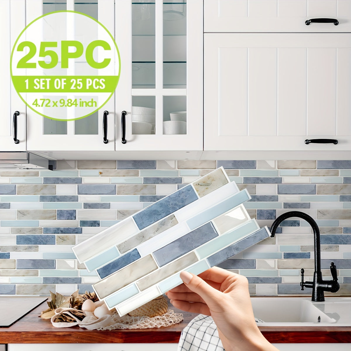Stickers Carreaux Effet Marbre