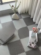 Tapis Mousse Effet Lin – Lot de 20 Dalles