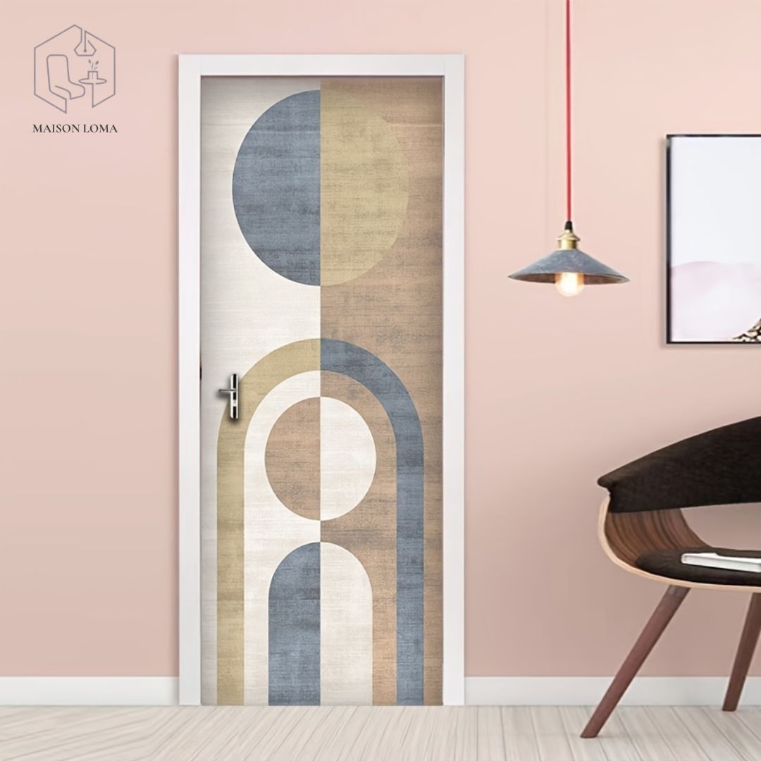Sticker de Porte Motif Cercle